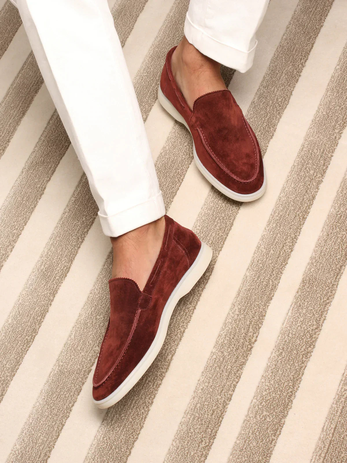 Bordeaux Montacour Suede Loafer