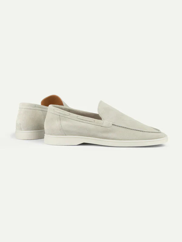 Creme Montacour Suede Loafer