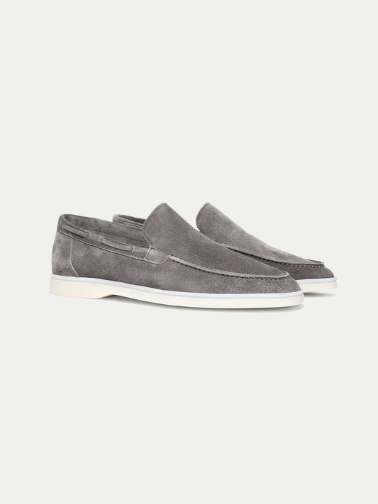 Gray Montacour Suede Loafer
