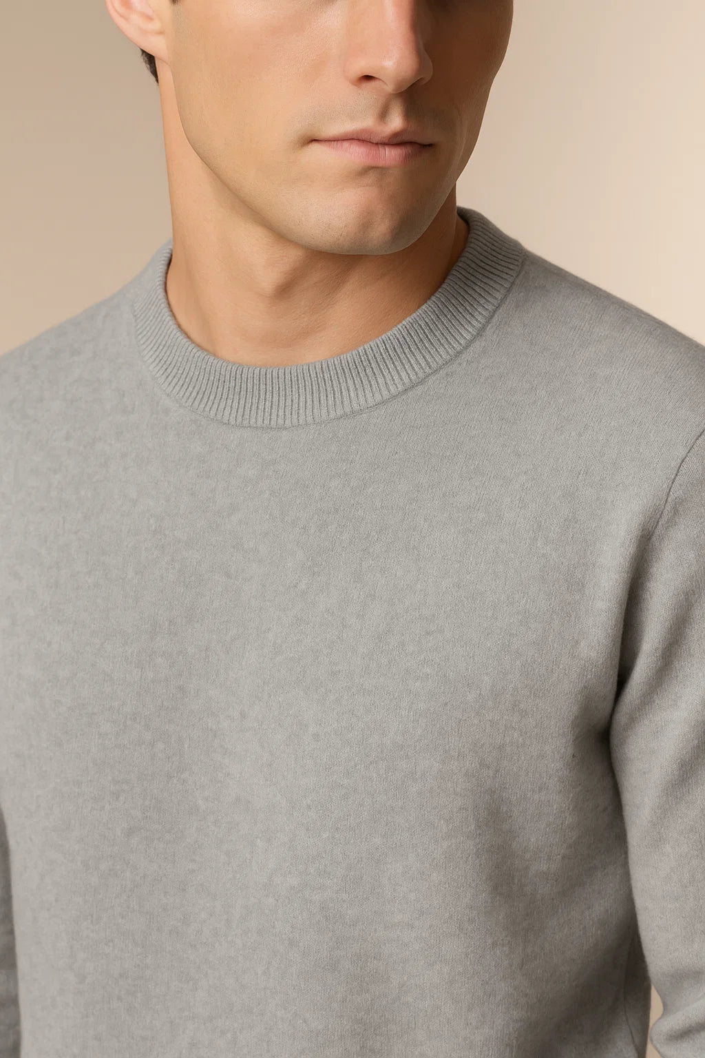 Cavaliere Cashmere Crewneck Light Grey