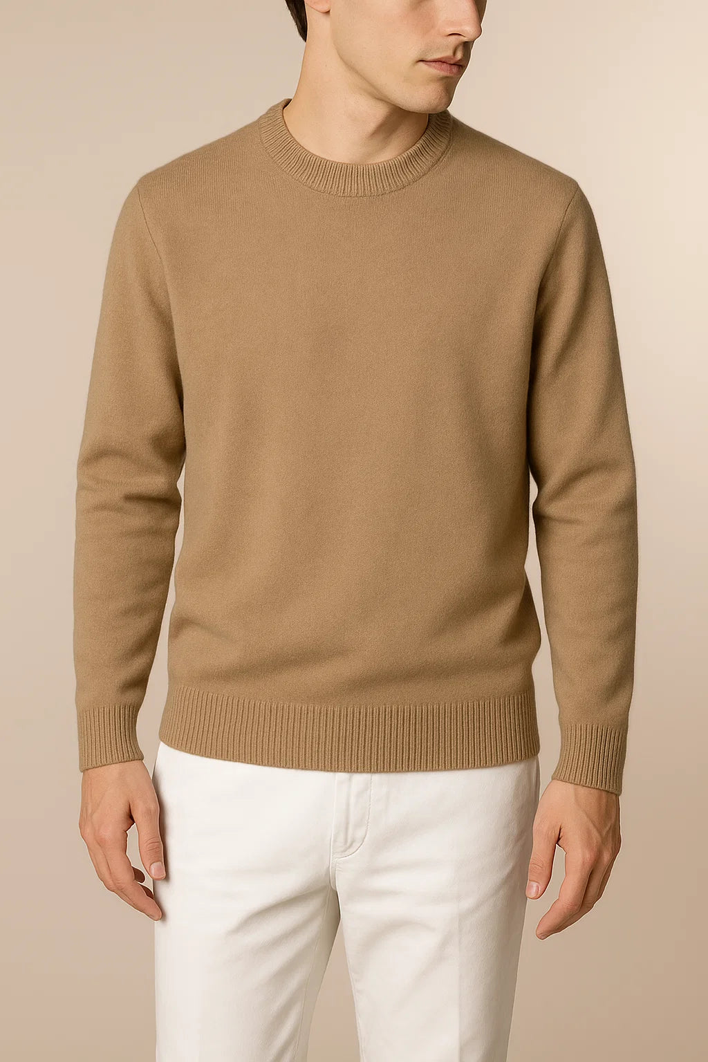 Cavaliere Cashmere Crewneck Camel