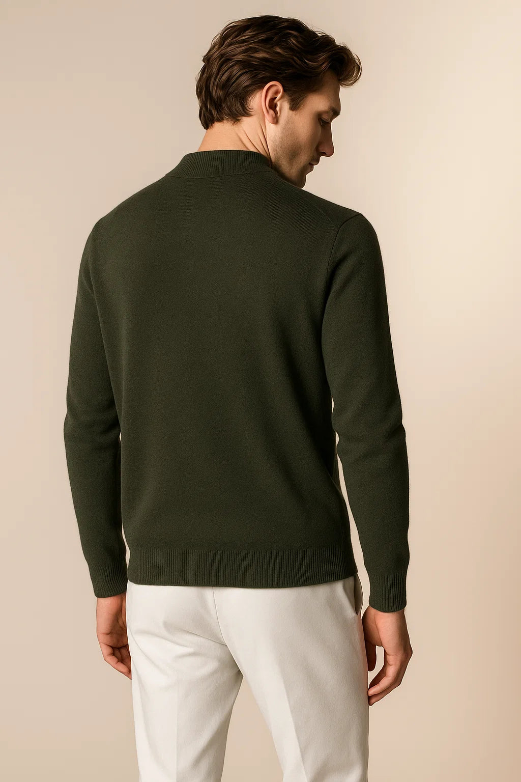Cavaliere Cashmere Crewneck Army Green