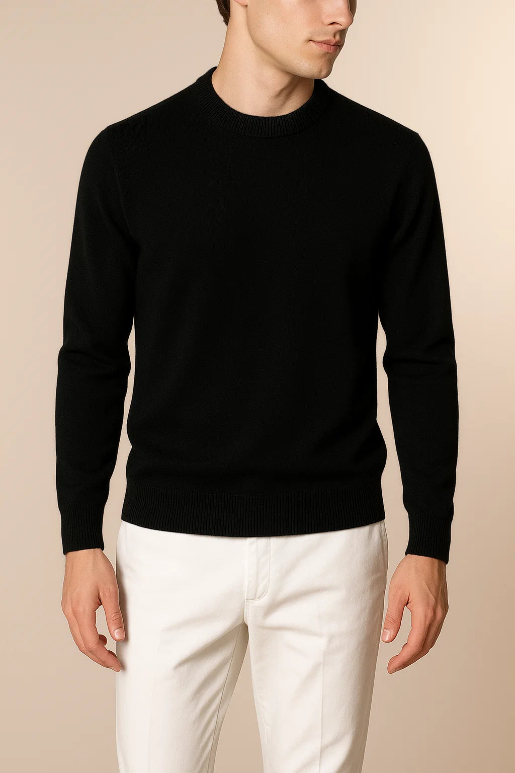 Cavaliere Cashmere Crewneck Black