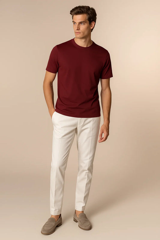 Sovrano Tee Burgundy