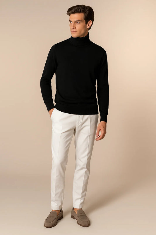 Eterna Cashmere Rollneck Black