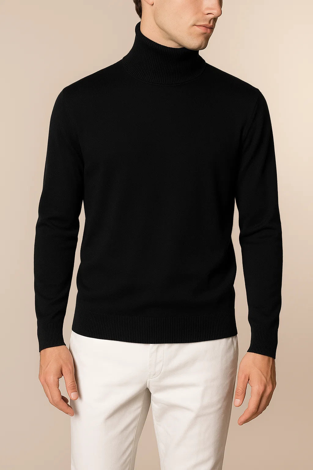 Eterna Cashmere Rollneck Black