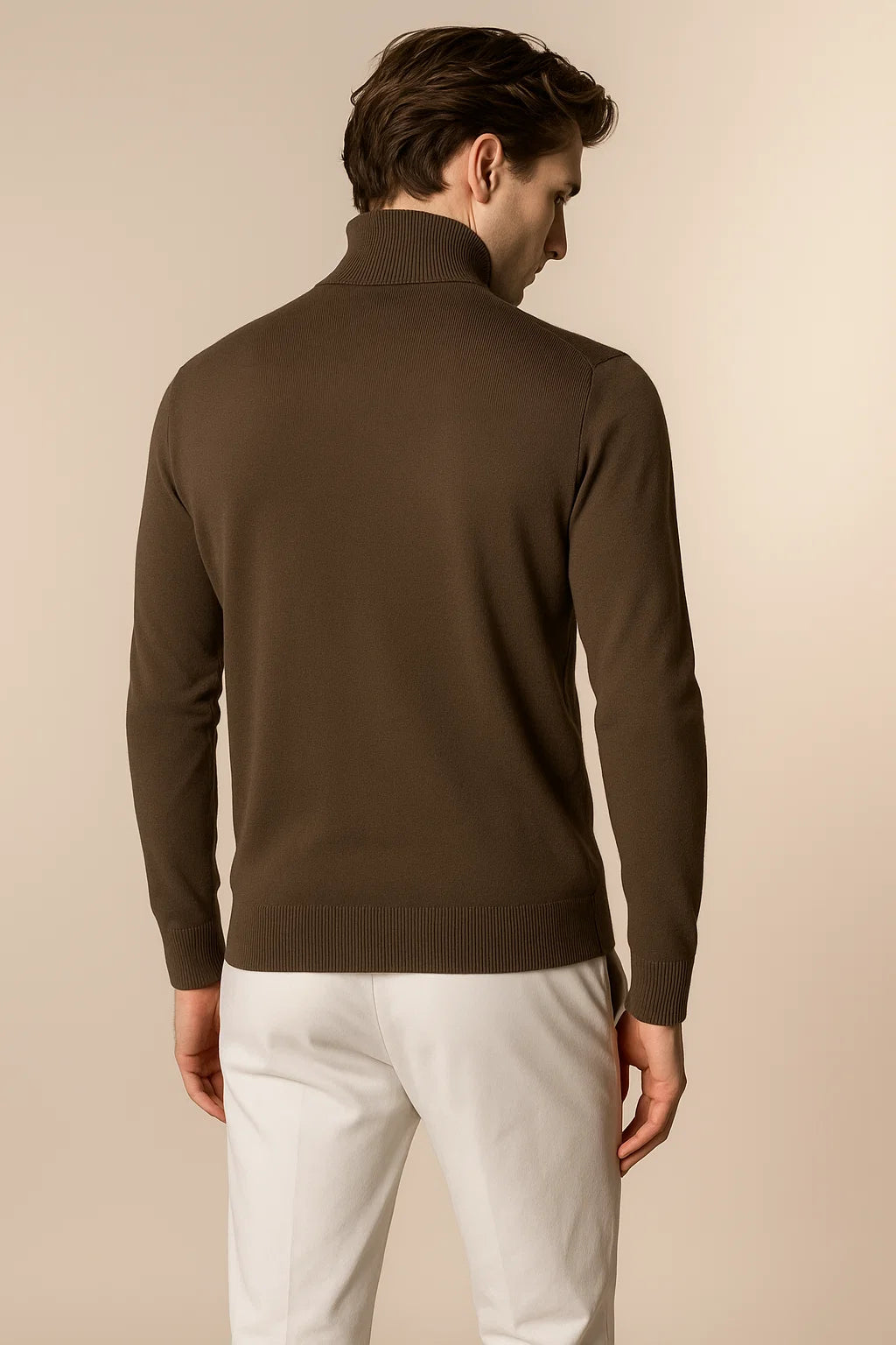 Eterna Cashmere Rollneck Olive Green