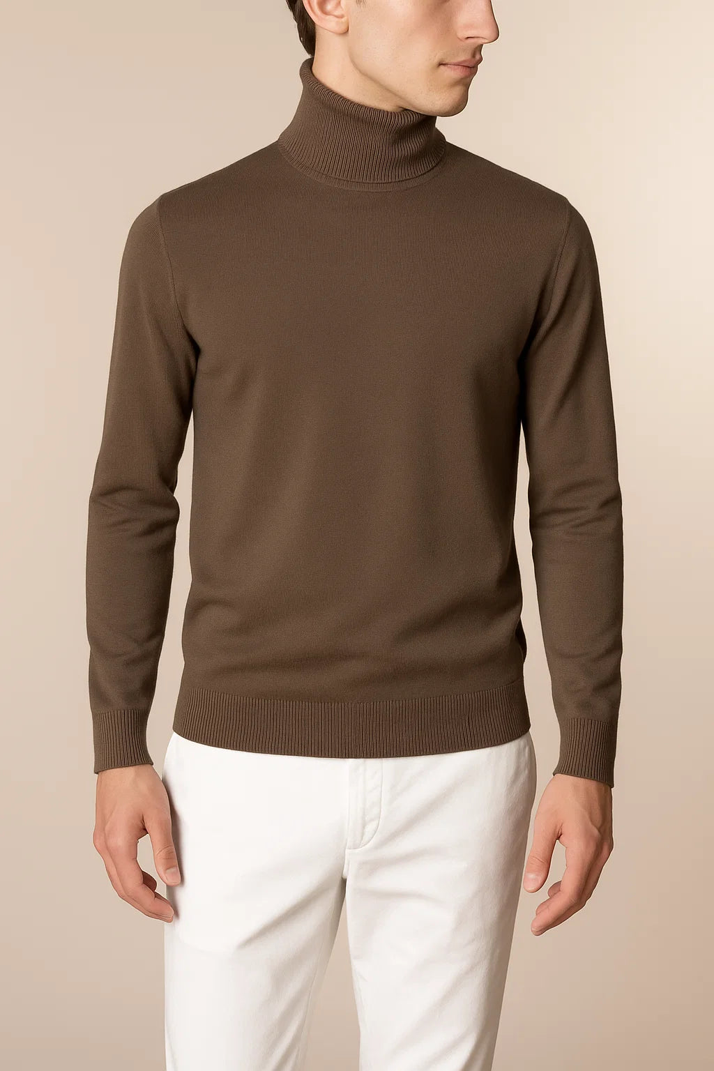 Eterna Cashmere Rollneck Olive Green