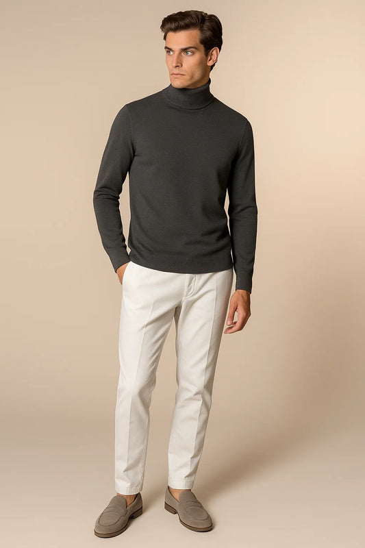 Eterna Cashmere Rollneck Grey