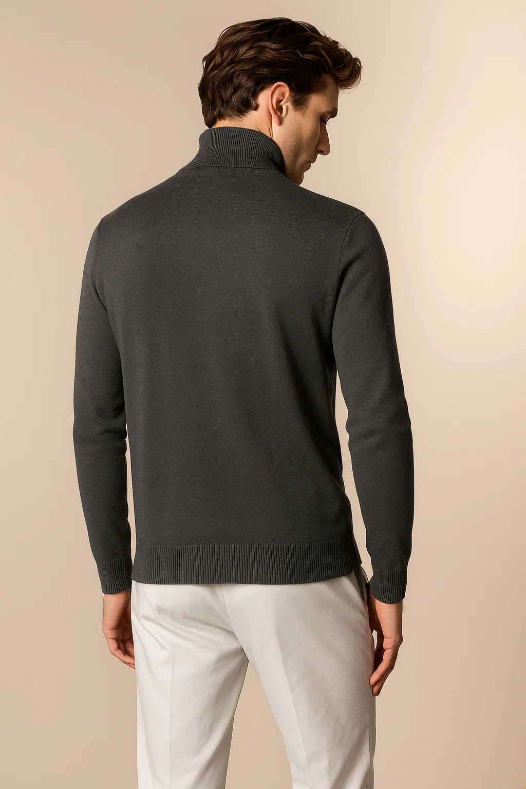Eterna Cashmere Rollneck Grey