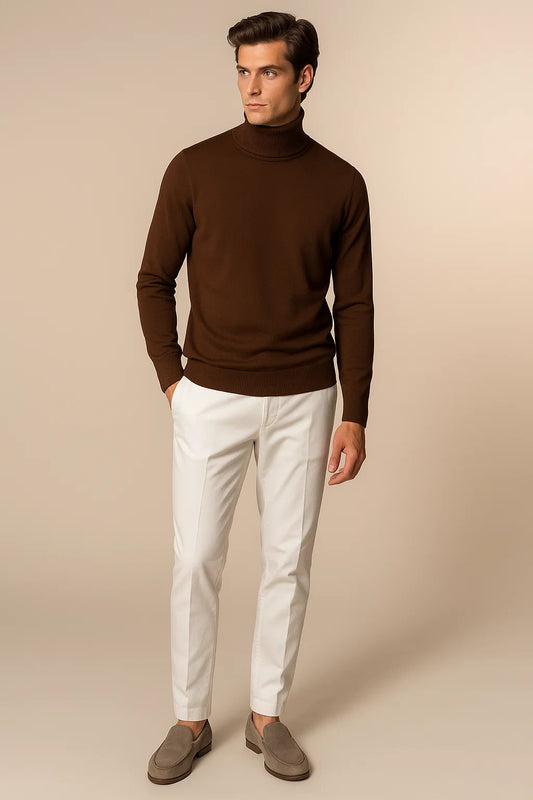 Eterna Cashmere Rollneck Brown