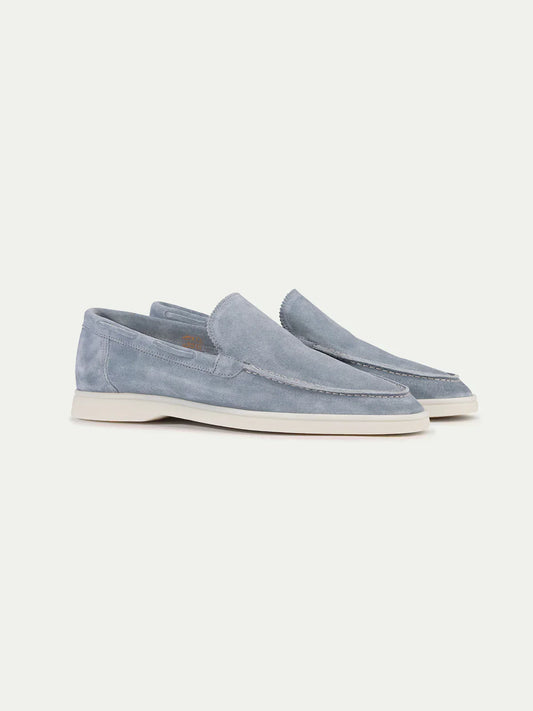 Baby Blue Montacour Suede Loafer