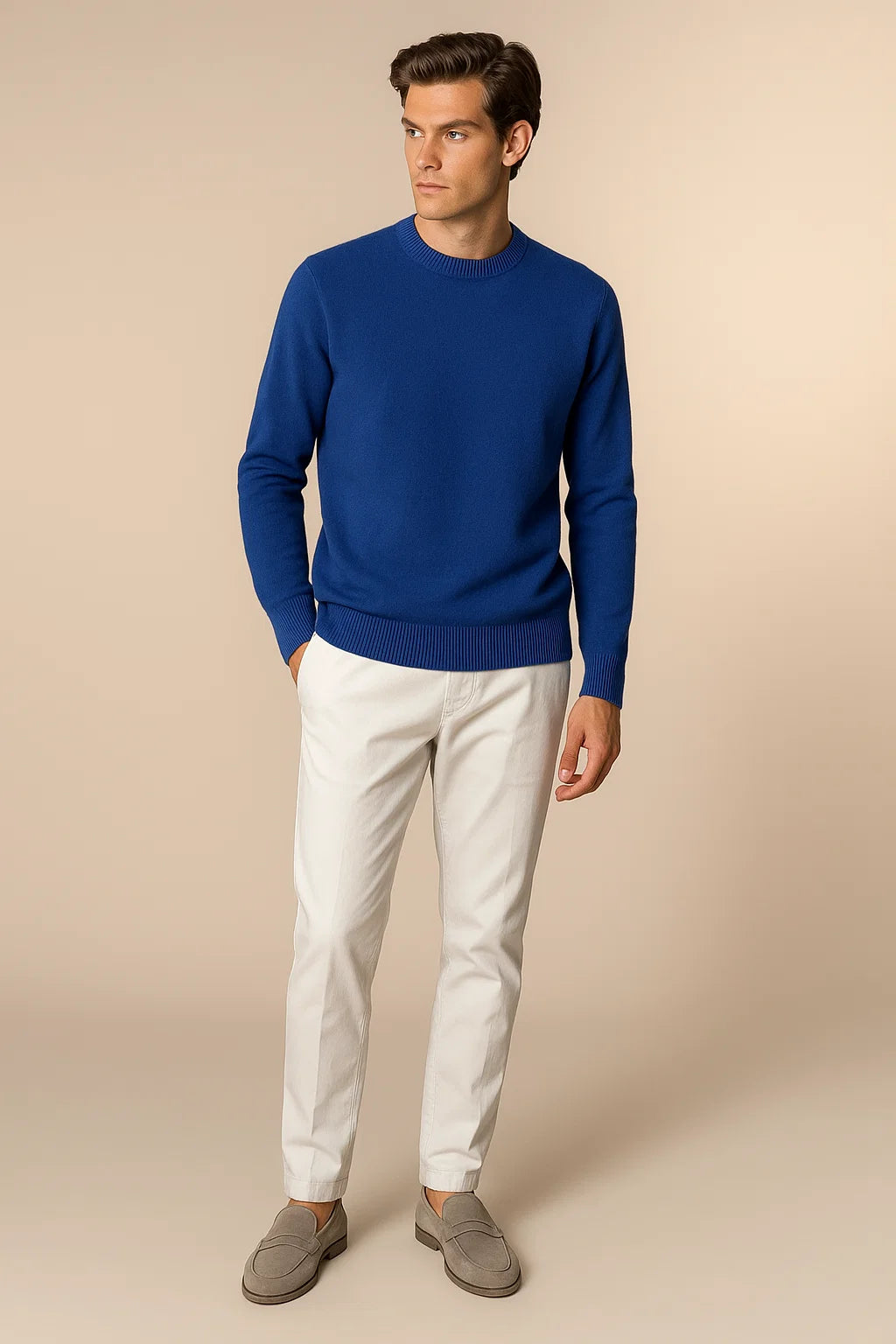 Cavaliere Cashmere Crewneck Blue